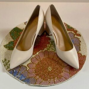 Marc Fisher Zala Block Heels in White